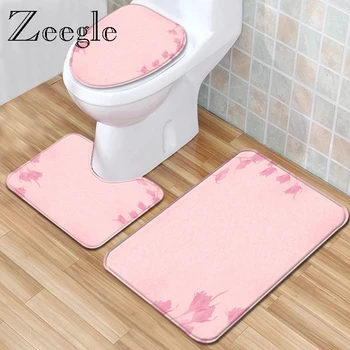 Zeegle Printed Bathroom Mat Bath Mat Set Funny Doormat 3pcs Toilet Rug Set Flannel Floor Mat Washable Toilet Rug Anti-slip Rug
Zeegle Printed Bathroom Mat Bath Mat Set Funny Doormat 3pcs Toilet Rug Set Flannel Floor Mat Washable Toilet Rug Anti-slip Rug