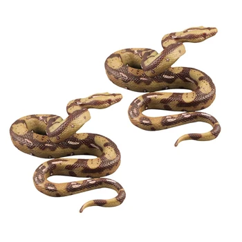 2pcs Toy Trick Simulation Realistic Creepy Scary Python Model Snake Prop Snake Model Snake Toy for Halloween
2pcs Toy Trick Simulation Realistic Creepy Scary Python Model Snake Prop Snake Model Snake Toy for Halloween