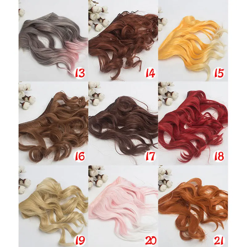1/3 1/4 1/6 doll wig handmade materials high temperature fiber curly hair wefts for BJD jd American Dolls DIY Accessories
1/3 1/4 1/6 doll wig handmade materials high temperature fiber curly hair wefts for BJD jd American Dolls DIY Accessories