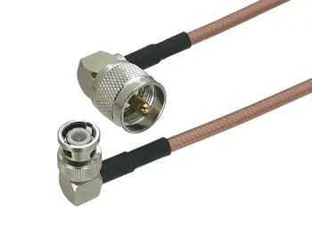 1Pcs RG142 BNC Male Plug RA to UHF PL259 Male Plug Right angle Connector RF Coaxial Jumper Pigtail Cable 6inch~10M 
1Pcs RG142 BNC Male Plug RA to UHF PL259 Male Plug Right angle Connector RF Coaxial Jumper Pigtail Cable 6inch~10M