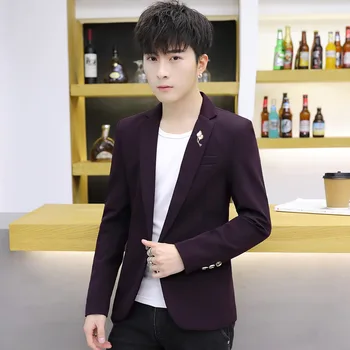 2019 Men Leisure Suit Trend Handsome Business Small Suit Slim Fit Youth Four Seasons Coat Male Top 
2019 Men Leisure Suit Trend Handsome Business Small Suit Slim Fit Youth Four Seasons Coat Male Top