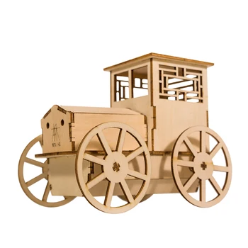 30Pcs DIY 3D Pull Back Carriage Puzzle Wooden Model Building Kit Assembly Pull Back Carriage Toy
30Pcs DIY 3D Pull Back Carriage Puzzle Wooden Model Building Kit Assembly Pull Back Carriage Toy