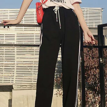 Summer Autumn Women Jogger Harem Breathabe Trousers Loose Drawstring Long Pants Female Korean Style Casual Nine Point Pants
Summer Autumn Women Jogger Harem Breathabe Trousers Loose Drawstring Long Pants Female Korean Style Casual Nine Point Pants