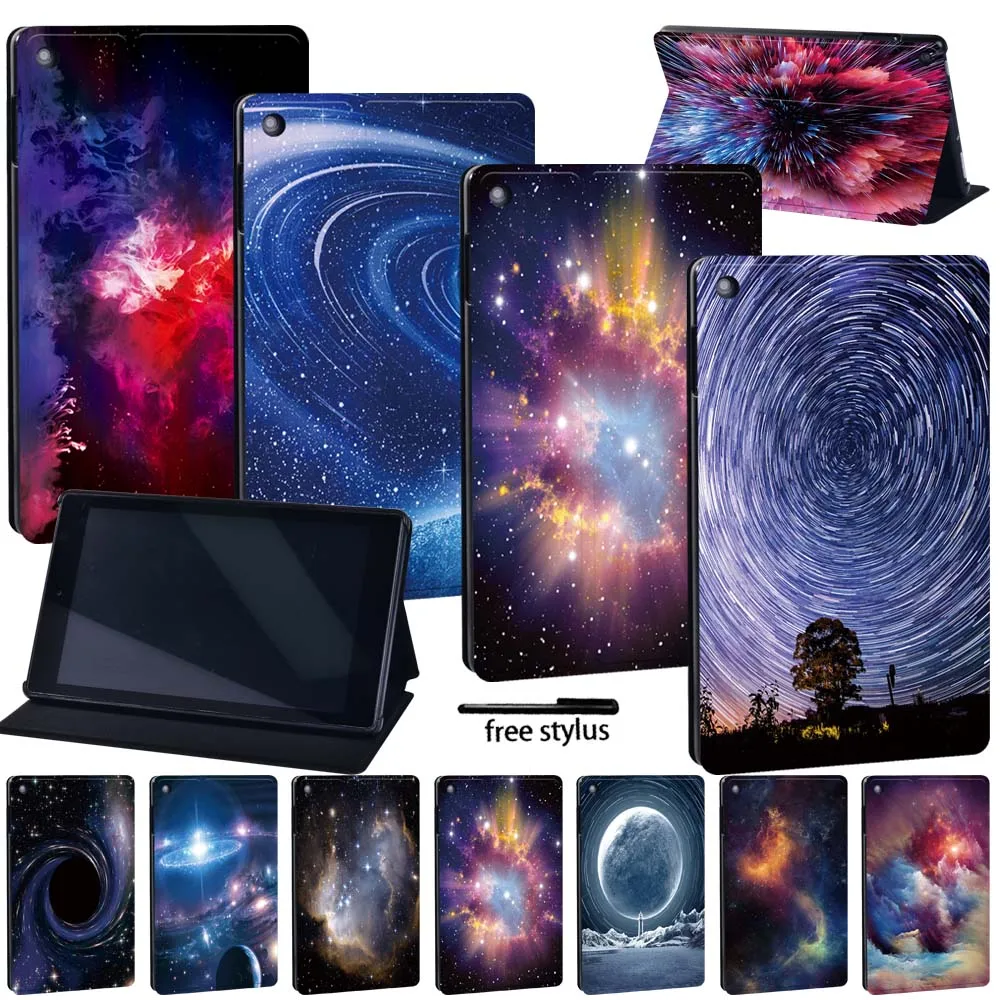 Tablet Case For Amazon Fire 7 (5/7/9th) HD8 (6/7/8th) HD10(5/7/9th) Shockproof Leather Space Series Cover Case+Stylus
Tablet Case For Amazon Fire 7 (5/7/9th) HD8 (6/7/8th) HD10(5/7/9th) Shockproof Leather Space Series Cover Case+Stylus