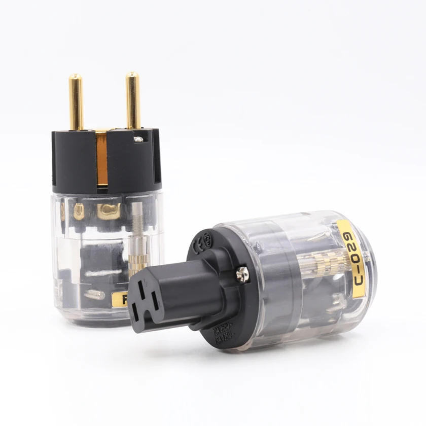High performance pair P-029E/C-029 EU version Power Plug IEC connector for audio power cable
High performance pair P-029E/C-029 EU version Power Plug IEC connector for audio power cable