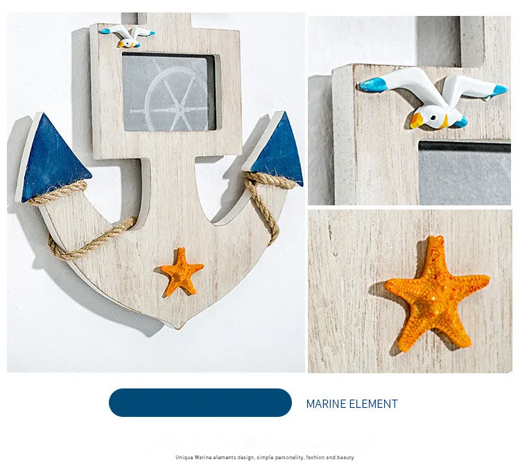 Waliicorners style marine triple wall hangings wooden picture frame creative home decoration photo wall partner 14 Hb175b1d5fc1f4d1da040e7d76fbd1f81c