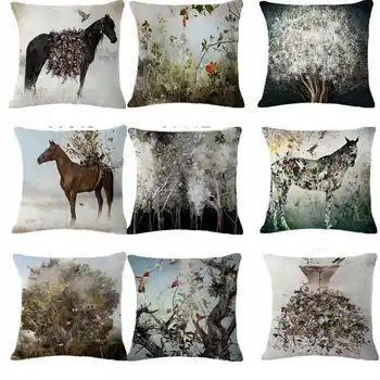 Animal Horse Pattern Cotton Linen Pillowcase for Home Office Seat Decor Sofa Waist Cushion Cover 18''
Animal Horse Pattern Cotton Linen Pillowcase for Home Office Seat Decor Sofa Waist Cushion Cover 18''