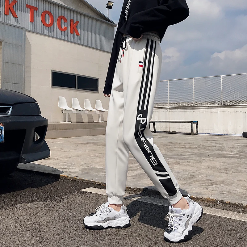 autumn Side Striped Sweatpants High Waist Casual Women hip hop Pants Loose Joggers Harem Pants harajuku School Trousers Femme
autumn Side Striped Sweatpants High Waist Casual Women hip hop Pants Loose Joggers Harem Pants harajuku School Trousers Femme