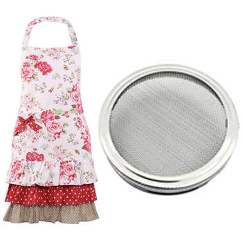 1Pcs Cotton Canvas with Flounces Home Cooking Apron & 9Pcs Stainless Steel Sprouting Lids Seed Sprouting Sn 86Mm
1Pcs Cotton Canvas with Flounces Home Cooking Apron & 9Pcs Stainless Steel Sprouting Lids Seed Sprouting Sn 86Mm