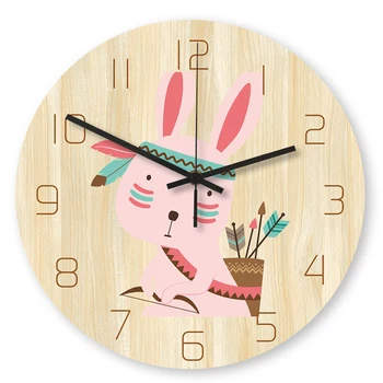 Wooden Appearance Creative Acrylic Clock Cute Cartoon Rabbit Home Decor Clock Kid's Room Wall Watch
Wooden Appearance Creative Acrylic Clock Cute Cartoon Rabbit Home Decor Clock Kid's Room Wall Watch