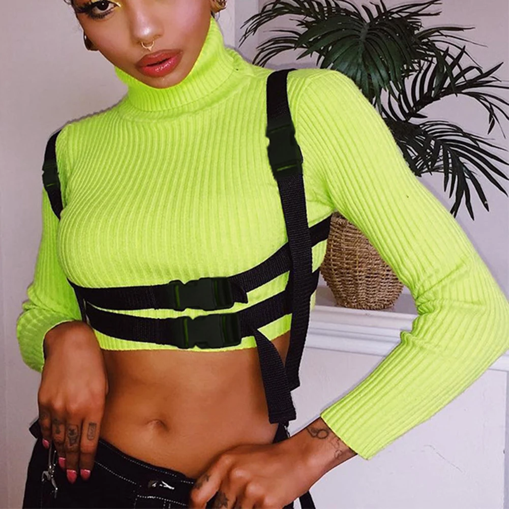 Gilrs Spring Strap T Shirt Women Long Sleeve Tops Korean Streetwear Slim Funnel Neck Sweater Basic Clothing Autumn Female Tops
Gilrs Spring Strap T Shirt Women Long Sleeve Tops Korean Streetwear Slim Funnel Neck Sweater Basic Clothing Autumn Female Tops