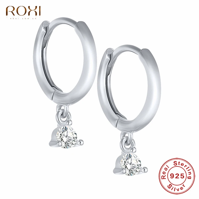 925 Sterling Silver Earrings For Women Hypoallergenic Aesthetic Jewelry Silver Color