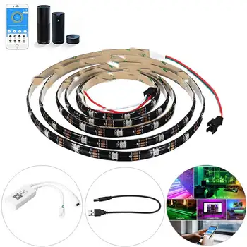 DC5-24V WS2812 SP501E 180 Modes USB Waterproof 1M 2M WiFi Smart IP65 RGB LED Strip Light Support Remote Alexa Google Assistant
DC5-24V WS2812 SP501E 180 Modes USB Waterproof 1M 2M WiFi Smart IP65 RGB LED Strip Light Support Remote Alexa Google Assistant