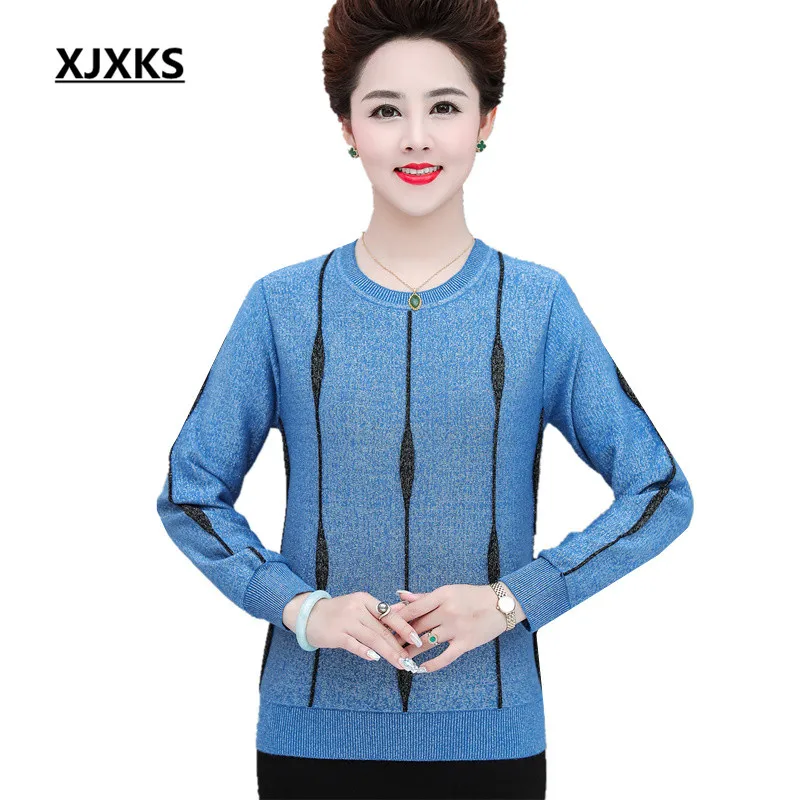 XJXKS Women wool sweater 2019 autumn winter new loose plus size round neck long sleeve casual women knitted sweater pullover
XJXKS Women wool sweater 2019 autumn winter new loose plus size round neck long sleeve casual women knitted sweater pullover