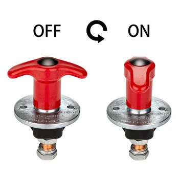 Universal 150A-250A Car Battery Isolator Battery Disconnect Switch Cut Off Power Kill Switch for Car Boat Truck
Universal 150A-250A Car Battery Isolator Battery Disconnect Switch Cut Off Power Kill Switch for Car Boat Truck