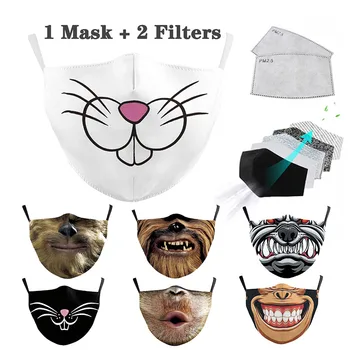 Face Mask 3D Animal Printed Face Mask Mascarillas Washed Reusable Mask Adults PM2.5 Filter anti dust Unisex Bacteria Proof Mask
Face Mask 3D Animal Printed Face Mask Mascarillas Washed Reusable Mask Adults PM2.5 Filter anti dust Unisex Bacteria Proof Mask