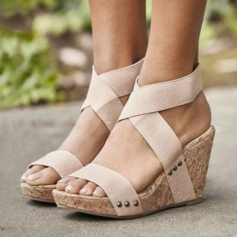 Dihope 2020 Summer Women Wedges Elastic Band Sandals Female Round Head Wedges Flats Retro Elastic Band Thick Bottom Sandals
Dihope 2020 Summer Women Wedges Elastic Band Sandals Female Round Head Wedges Flats Retro Elastic Band Thick Bottom Sandals