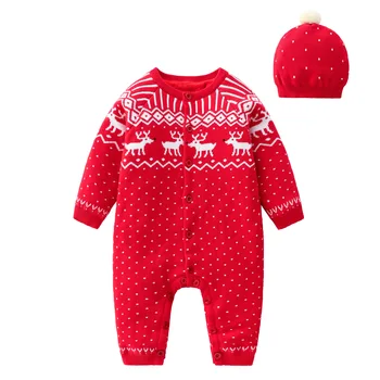 Winter Warm Baby Boy Christmas Rompers Red Reindeer Knitted Infant Girl Jumpsuits Toddler Autumn Outwear Outfit Children Clothes
Winter Warm Baby Boy Christmas Rompers Red Reindeer Knitted Infant Girl Jumpsuits Toddler Autumn Outwear Outfit Children Clothes