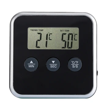 Instant Read Digital Thermometer Timer Kitchen Bbq Meat Thermometer With Remote Probe Oven Temperature Gauge Alert
Instant Read Digital Thermometer Timer Kitchen Bbq Meat Thermometer With Remote Probe Oven Temperature Gauge Alert