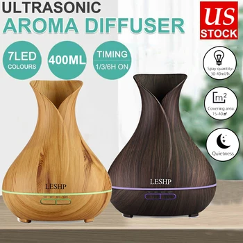 400ml USB Aroma Essential Oil Diffuser Ultrasonic Mist Humidifier Air Purifier 7 Color Change LED Night light for Office Home
400ml USB Aroma Essential Oil Diffuser Ultrasonic Mist Humidifier Air Purifier 7 Color Change LED Night light for Office Home