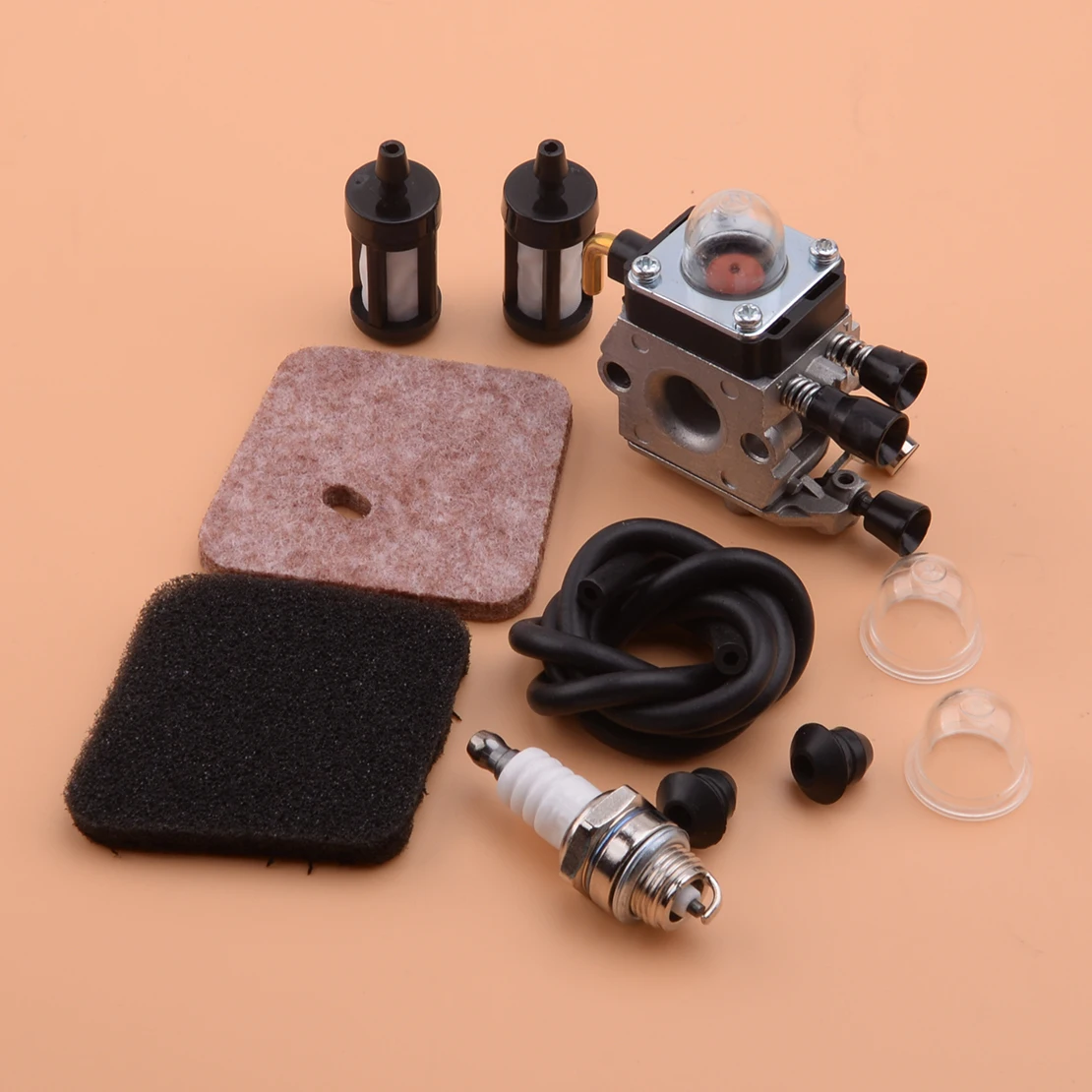 Weed Trimmer Carburetor Carb Air Filter w/ Air Filter Bulb Engine-Assemblies fit for Stihl Hs45 hedge trimmer fc55 fs310
Weed Trimmer Carburetor Carb Air Filter w/ Air Filter Bulb Engine-Assemblies fit for Stihl Hs45 hedge trimmer fc55 fs310