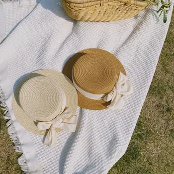 3544 Baby Photography Props Bow Flat Top Lafite Straw Hat Summer Holiday Beach Big Eaves Sun Hat Girl's Cap
3544 Baby Photography Props Bow Flat Top Lafite Straw Hat Summer Holiday Beach Big Eaves Sun Hat Girl's Cap
