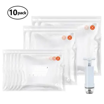 TAILI 10 PCS Vacuum Bag for Food Vacuum Sealer Bags Plastic Zip Bag Keep Food Fresh Reusable Vacuum Bag
TAILI 10 PCS Vacuum Bag for Food Vacuum Sealer Bags Plastic Zip Bag Keep Food Fresh Reusable Vacuum Bag