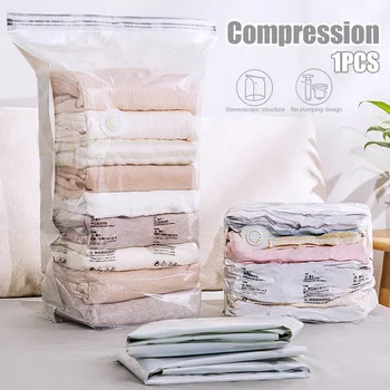 Vacuum Compression Bag Clothes Storage Vacuum Bag Space-saving Wardrobe Organizer Transparent J99Store 
Vacuum Compression Bag Clothes Storage Vacuum Bag Space-saving Wardrobe Organizer Transparent J99Store