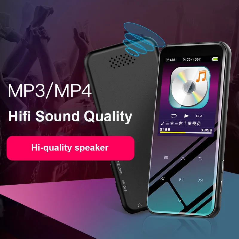 Portable MP4 Player with Bluetooth speaker 4G/8G/16G/32G with touch key FM radio E-book Recorder TF Card 2.4" Display
Portable MP4 Player with Bluetooth speaker 4G/8G/16G/32G with touch key FM radio E-book Recorder TF Card 2.4" Display