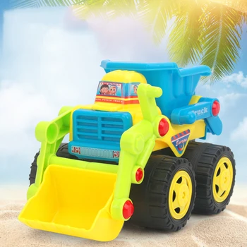 Engineering Excavator Bulldozer Children's Toy Car Excavator Bulldozer Inertia Car Fun Beach Water Play Sand Car Toys for Boys