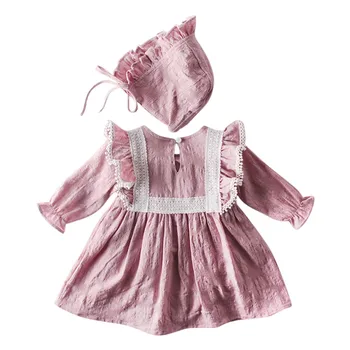 Autumn Newborn Baby Girls Lace Design Rompers Set Long Sleeve Solid Casual Jumpsuit With Hat New Arrival
Autumn Newborn Baby Girls Lace Design Rompers Set Long Sleeve Solid Casual Jumpsuit With Hat New Arrival
