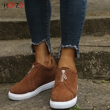 HQFZO Women Casual Zip Thick Platform Hidden Heels Sport Shoes Sneakers Wedges Shoes Women's Sneakers Female Vulcanized Shoes
HQFZO Women Casual Zip Thick Platform Hidden Heels Sport Shoes Sneakers Wedges Shoes Women's Sneakers Female Vulcanized Shoes