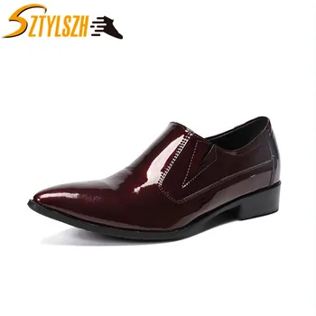 Plus Size 38-46 Men Patent Leather Dress Shoe Oxford Luxury Italian Style Pointed Toe Formal Wedding Casual Slip-On Leather Shoe
Plus Size 38-46 Men Patent Leather Dress Shoe Oxford Luxury Italian Style Pointed Toe Formal Wedding Casual Slip-On Leather Shoe