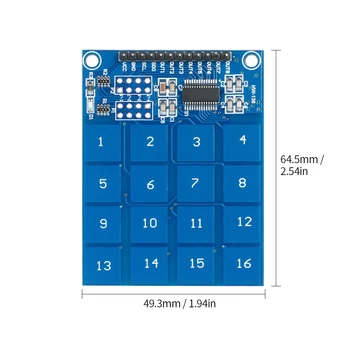 New TTP229 16 Channel Capacitive Touch Switch Module Digital Touch Sensor Module Touch Sensor Switch PCB Board 
New TTP229 16 Channel Capacitive Touch Switch Module Digital Touch Sensor Module Touch Sensor Switch PCB Board