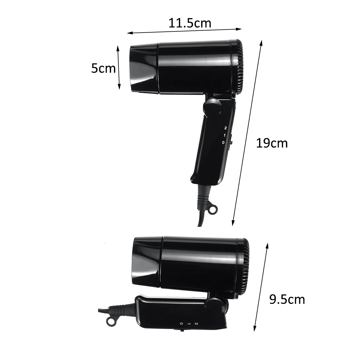 

800W DC 12V Car Folding Hair Dryer Portable Electric Hair Dryer Hairdressing Tool Vehicle Mini Blower Outdoor Travel Camping