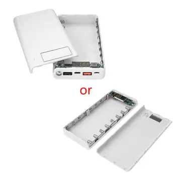 QC 3.0 Dual USB + Type C PD 8x 18650 Battery DIY Power Bank Box LED Light Fast Charger for iphone Cell Phone Tablet H55F
QC 3.0 Dual USB + Type C PD 8x 18650 Battery DIY Power Bank Box LED Light Fast Charger for iphone Cell Phone Tablet H55F