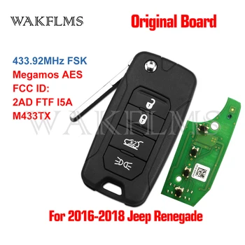 Original Board 2ADFTFI5AM433TX Flip Remote Car Key Fob 4 Buttons 433MHz Megamos AES For 2016 2017 2018 Jeep Renegade
Original Board 2ADFTFI5AM433TX Flip Remote Car Key Fob 4 Buttons 433MHz Megamos AES For 2016 2017 2018 Jeep Renegade
