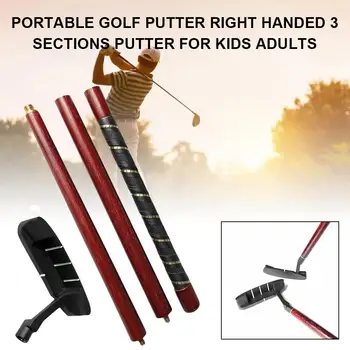 Portable Golf Putter Right Handed 3 Sections Putter for Kids Adults
Portable Golf Putter Right Handed 3 Sections Putter for Kids Adults