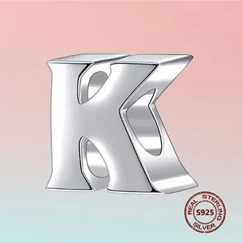 100% 925 Sterling Silver Letter K Bead Original Design Alphabet Charm Fit Bracelet Necklace Pendant DIY Jewelry Accessories
100% 925 Sterling Silver Letter K Bead Original Design Alphabet Charm Fit Bracelet Necklace Pendant DIY Jewelry Accessories