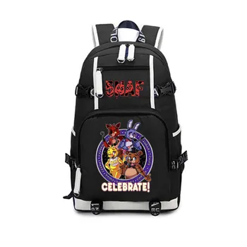 Five Nights at Freddy's FNAF CELEBRATE backpack Chica Foxy Bonnie Chica Freddy Laptop shoulder bag Laptop traveling rucksack
Five Nights at Freddy's FNAF CELEBRATE backpack Chica Foxy Bonnie Chica Freddy Laptop shoulder bag Laptop traveling rucksack