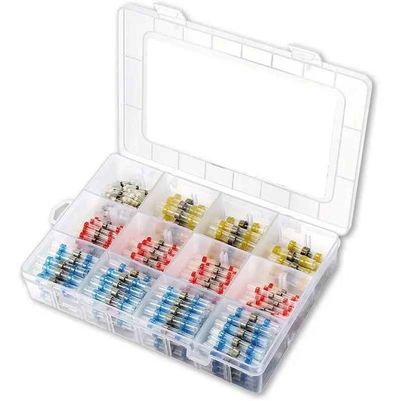300Pcs Solder Seal Wire Connectors, Heat Shrink Butt Connectors Terminals Electrical Wire Connectors Insulated Waterproof Marine
300Pcs Solder Seal Wire Connectors, Heat Shrink Butt Connectors Terminals Electrical Wire Connectors Insulated Waterproof Marine