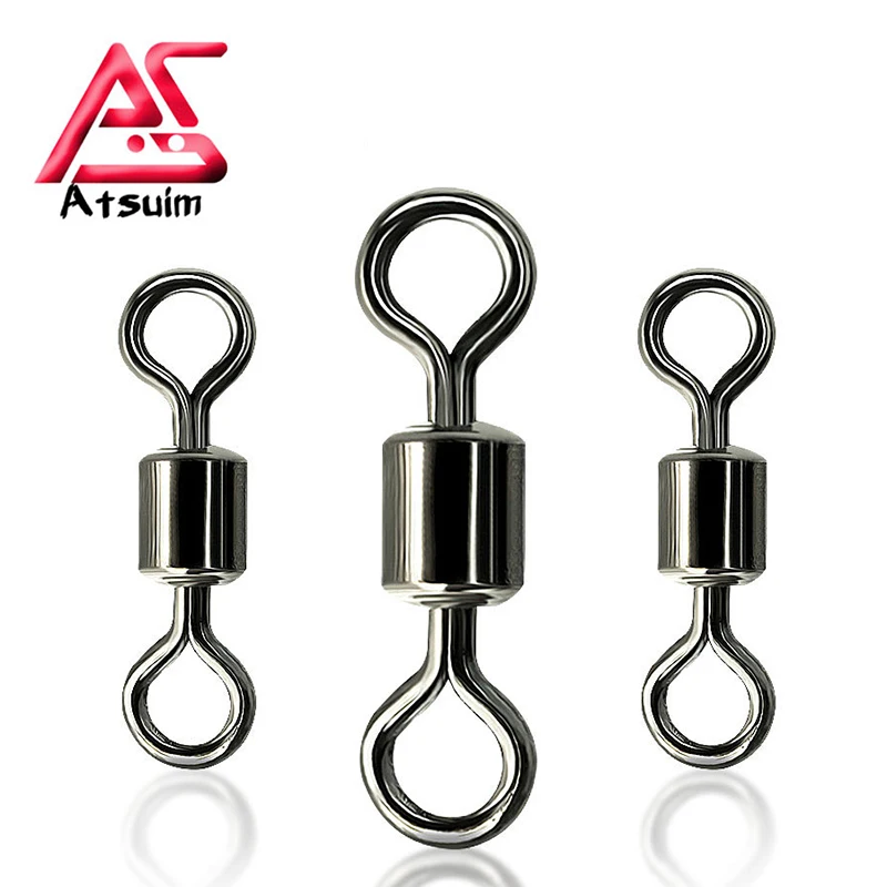 100pcs Ball Bearing Swivel Solid Rings Connector Round 8 Shape Eye Rolling Swivels Rig Sea Carp Fishing Tools Fishing Accessory
100pcs Ball Bearing Swivel Solid Rings Connector Round 8 Shape Eye Rolling Swivels Rig Sea Carp Fishing Tools Fishing Accessory