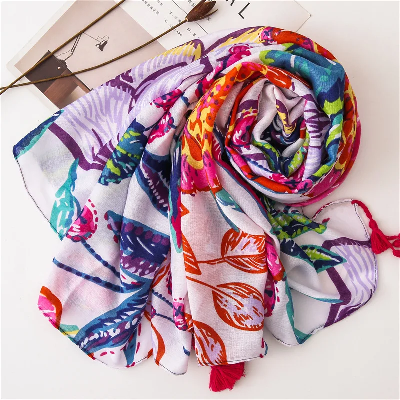 Hb18e3da5a0b74a7f8ff4c4e573998b86J Spring Long Bohemian Head Scarf Hb18e3da5a0b74a7f8ff4c4e573998b86J