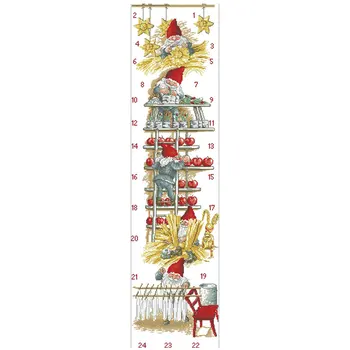 Five Christmas dwarfs patterns Counted Cross Stitch 11CT 14CT 18CT DIY Cross Stitch Kits Embroidery Needlework Sets home decor