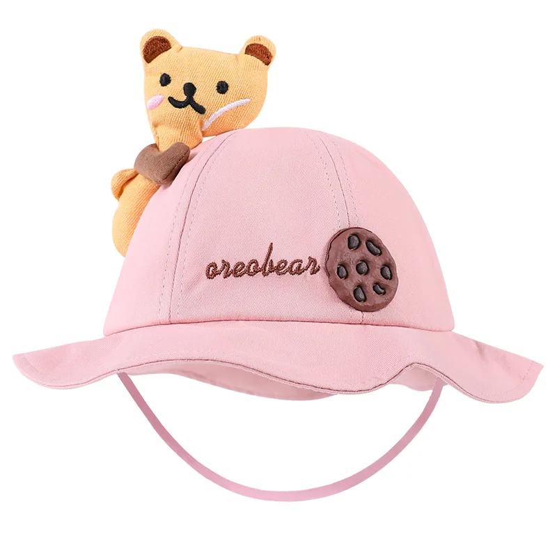 Baby Bucket Hat Children Summer Cotton with a Bear Sun Cap for Girls and Boys Hats Circumferrence 50cm 4-8 Years Old A027
Baby Bucket Hat Children Summer Cotton with a Bear Sun Cap for Girls and Boys Hats Circumferrence 50cm 4-8 Years Old A027