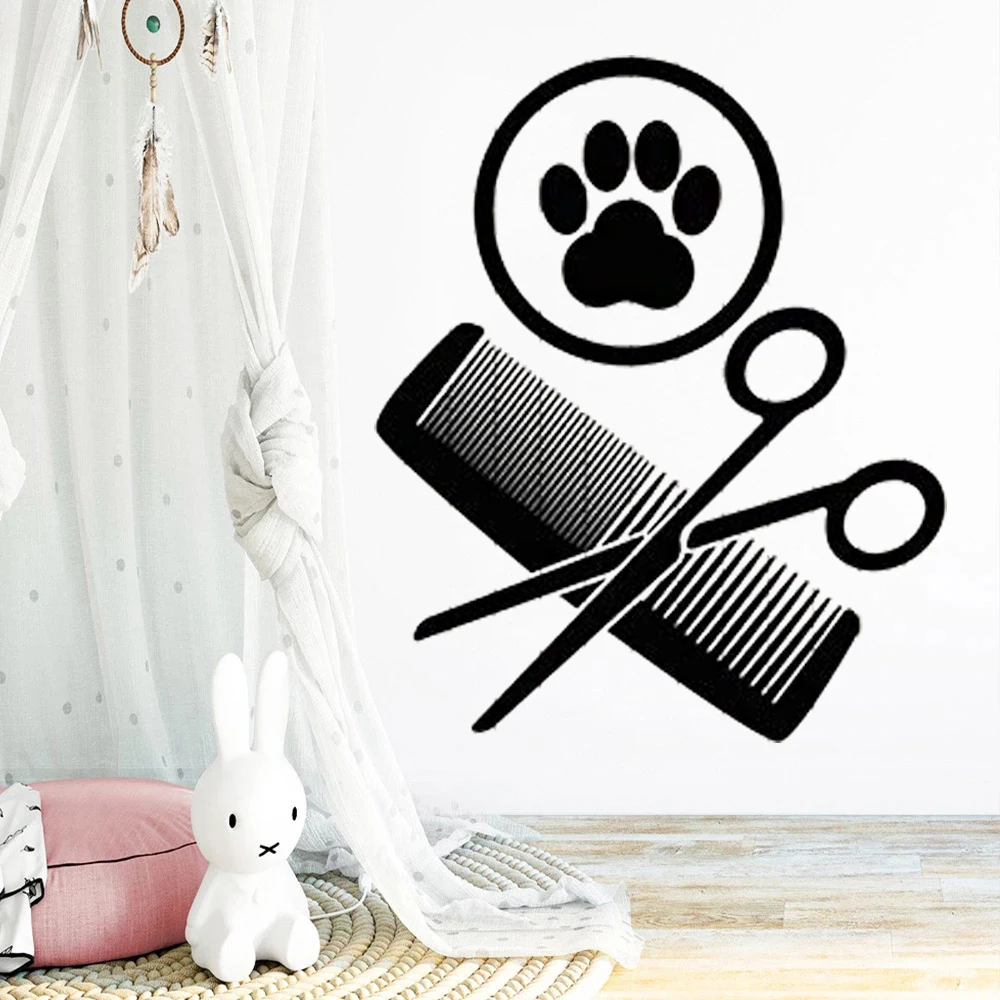 Pet Shop Vinyl Wall Decals Decor Poster Pet Grooming Salon Dog Scissors Shop Comb Mural Sticker Room Decoration Wallpaper DW7152
Pet Shop Vinyl Wall Decals Decor Poster Pet Grooming Salon Dog Scissors Shop Comb Mural Sticker Room Decoration Wallpaper DW7152