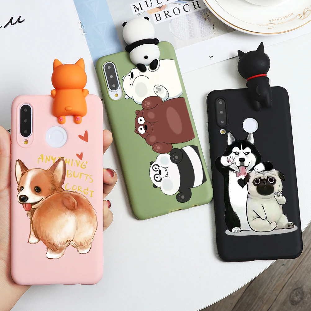 Мультфильм Матовые чехлы для huawei Y6 Y7 Pro Y5 Y9 Prime 2019 2018 Honor 20i 10i 20 10 9 Lite 9X 8X7 X