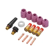 16pc TIG Welding Torch Stubby Gas Lens Kit Cup Collet Nozzle For WP-17/18/26 TIG Welding Torch
16pc TIG Welding Torch Stubby Gas Lens Kit Cup Collet Nozzle For WP-17/18/26 TIG Welding Torch