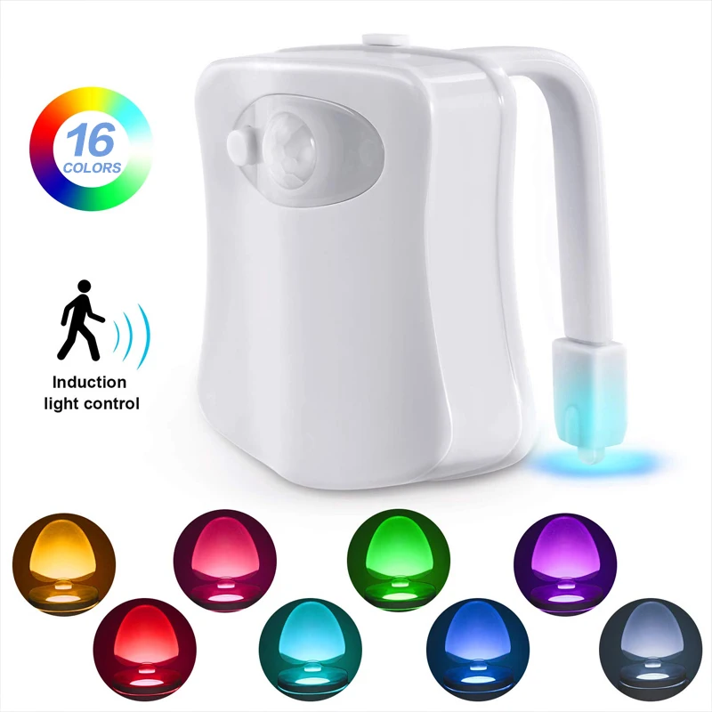 16 Color LED Night Light PIR Motion Sensor Toilet Light WC Waterproof Toilet Light Human Body Induction Bathroom Night Light
16 Color LED Night Light PIR Motion Sensor Toilet Light WC Waterproof Toilet Light Human Body Induction Bathroom Night Light