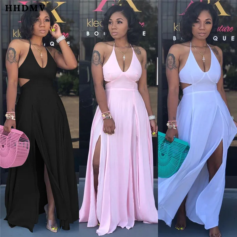 HHDMV SN3649 hot sale sexy formal dresses sleeveless lace-up hanging neck dew back open fork 3 color floor-length long dresses
HHDMV SN3649 hot sale sexy formal dresses sleeveless lace-up hanging neck dew back open fork 3 color floor-length long dresses